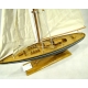 Drewniany jacht - wys.62 cm